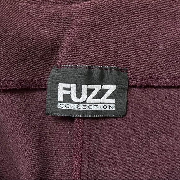 Vintage 90s Y2K Plus Size Burgundy Maroon Mid Low Waist Bootcut Pants Size 14 16 - Picture 5 of 5